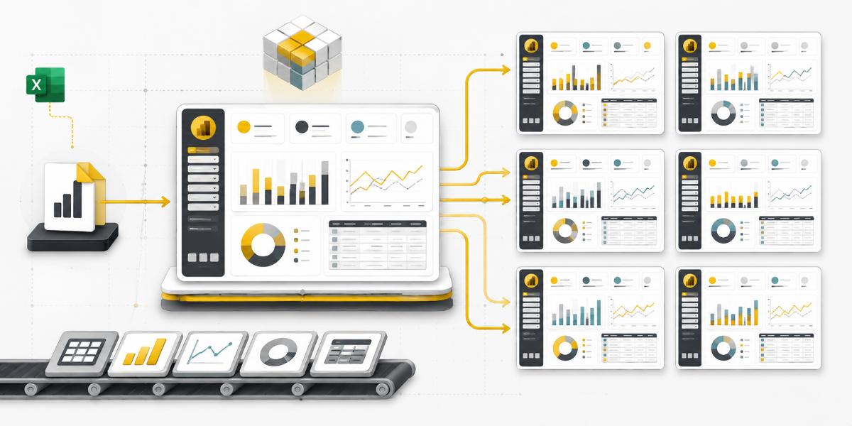 exl power bi templates pbit standardizing reports across your team feature