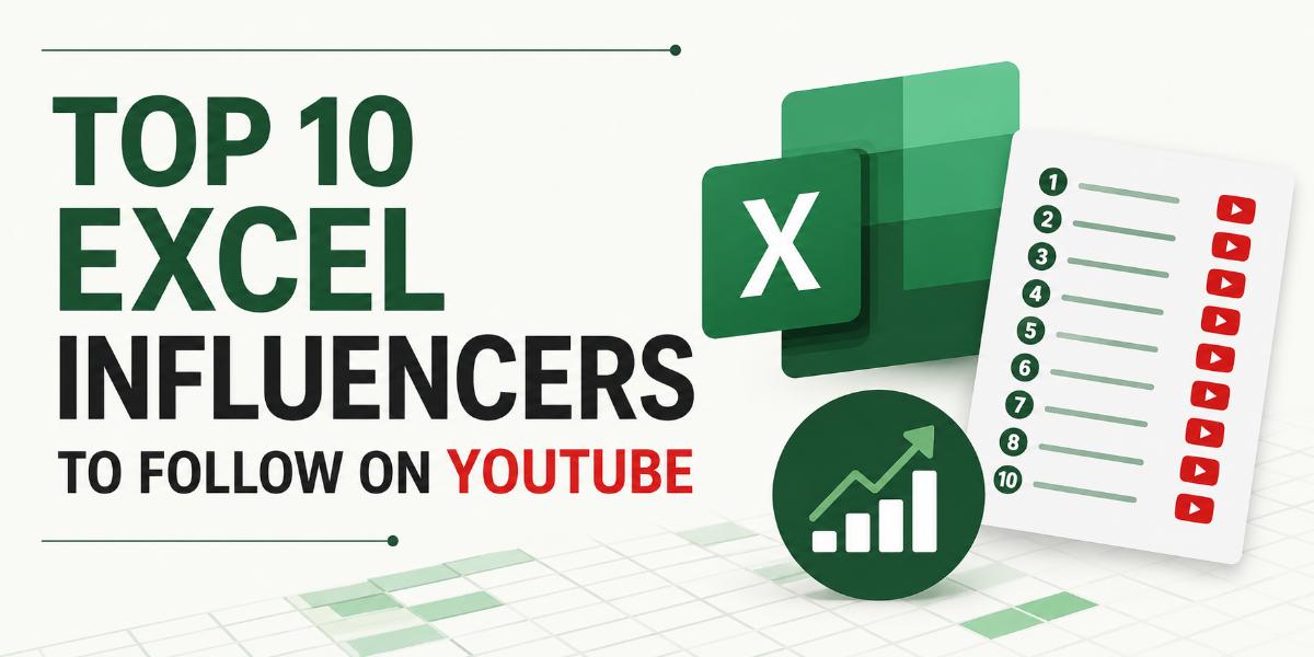 exl top 10 excel influencers to follow on youtube feature