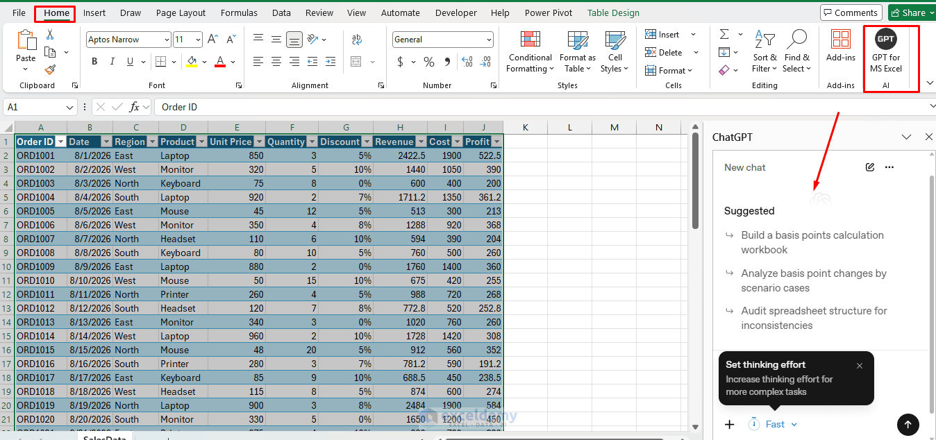 2. Documenting Excel Workbooks with ChatGPT 2. Documenting Excel Workbooks with ChatGPT
