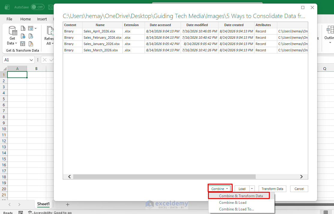 3. 5 Ways to Consolidate Data from Multiple Workbooks Automatically 3. 5 Ways to Consolidate Data from Multiple Workbooks Automatically