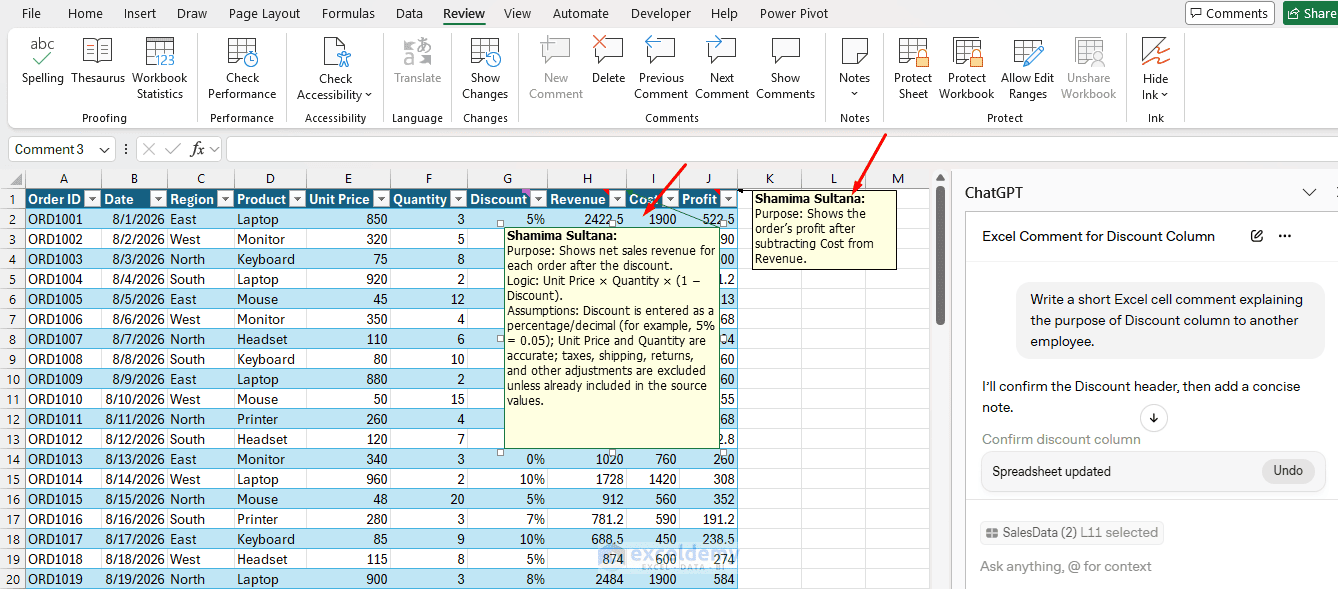 6. Documenting Excel Workbooks with ChatGPT 6. Documenting Excel Workbooks with ChatGPT