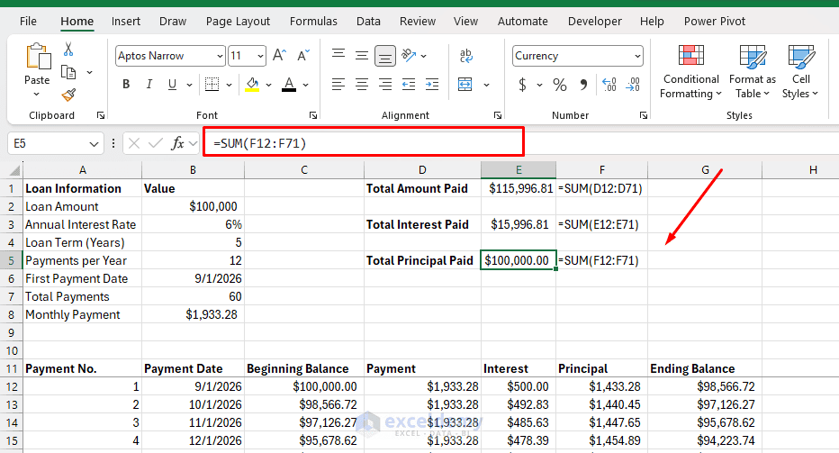8. How to Build an Amortization Schedule in Excel 8. How to Build an Amortization Schedule in Excel