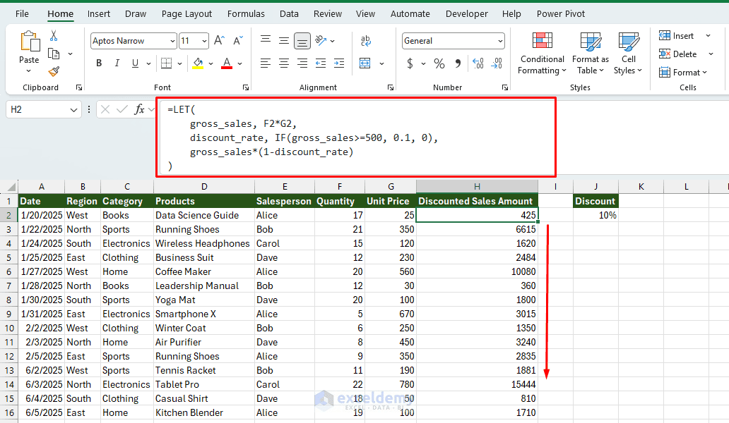 1. Building LAMBDA and LET Functions with ChatGPT in Excel