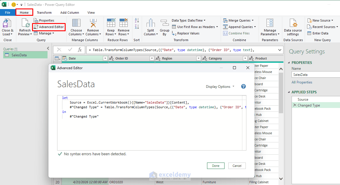 1. Writing Power Query M Code with ChatGPT 1. Writing Power Query M Code with ChatGPT