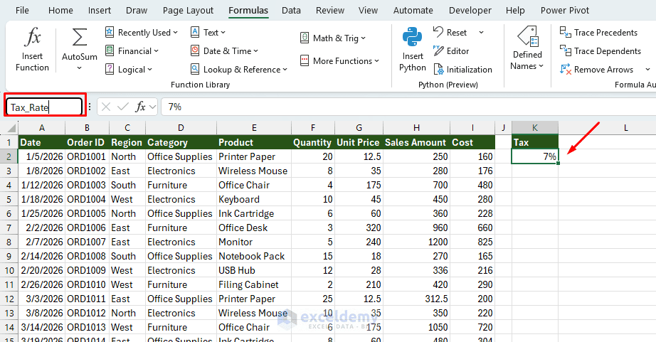 11. How to Use Named Ranges to Make Formulas Easier to Read and Maintain 11. How to Use Named Ranges to Make Formulas Easier to Read and Maintain