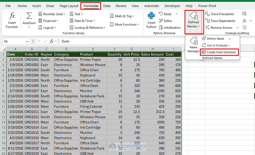 12. How to Use Named Ranges to Make Formulas Easier to Read and Maintain 12. How to Use Named Ranges to Make Formulas Easier to Read and Maintain