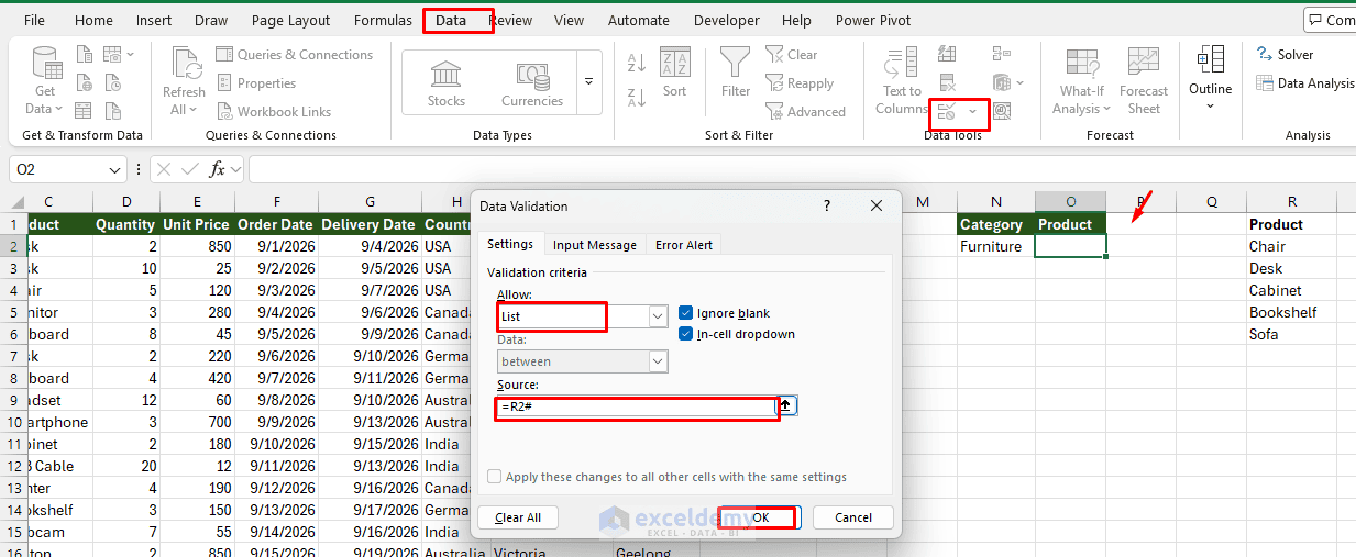 12. Writing Complex Data Validation and Dependent Dropdown Rules with ChatGPT 12. Writing Complex Data Validation and Dependent Dropdown Rules with ChatGPT