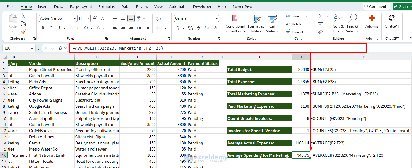 3. 7 Excel Functions for Managing a Small Business Budget 3. 7 Excel Functions for Managing a Small Business Budget