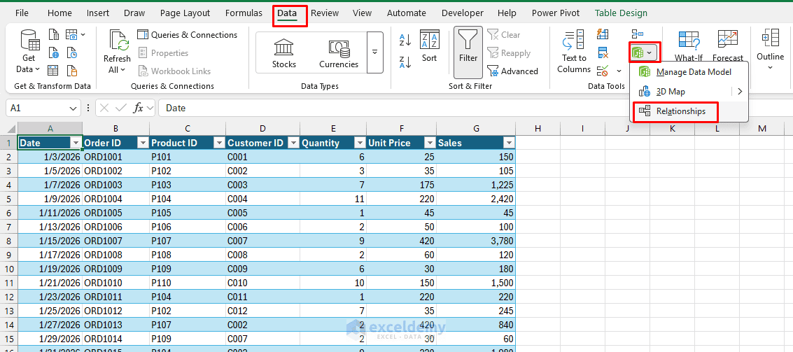 3. All About Excel Table Relationships 3. All About Excel Table Relationships