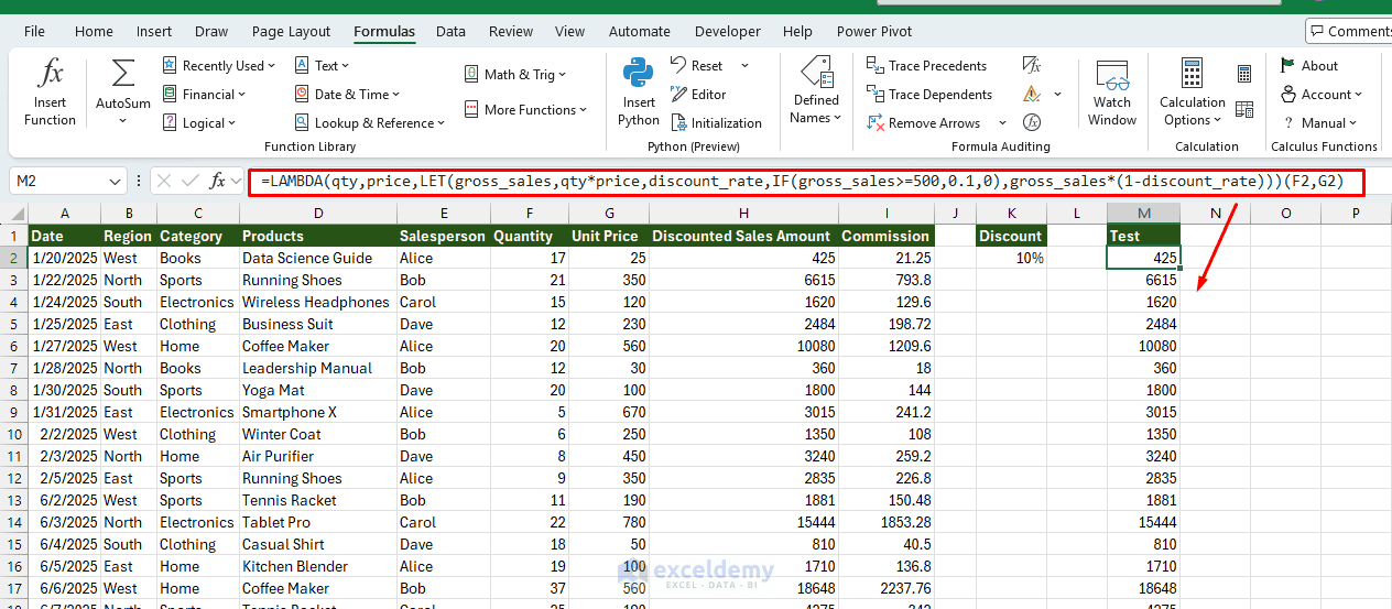 3. Building LAMBDA and LET Functions with ChatGPT in Excel