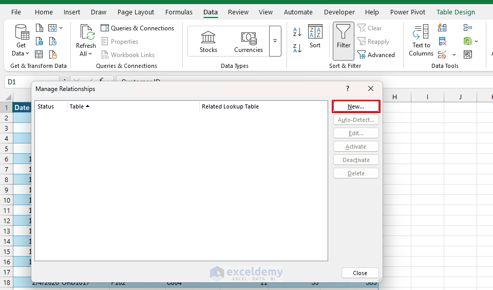 4. All About Excel Table Relationships 4. All About Excel Table Relationships