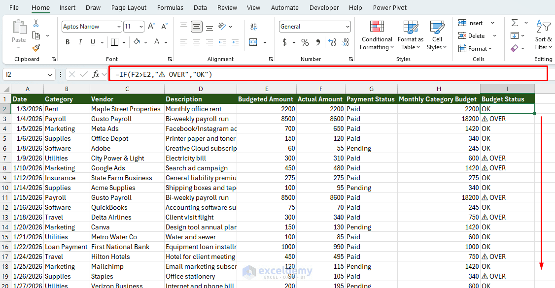 5. 7 Excel Functions for Managing a Small Business Budget 5. 7 Excel Functions for Managing a Small Business Budget