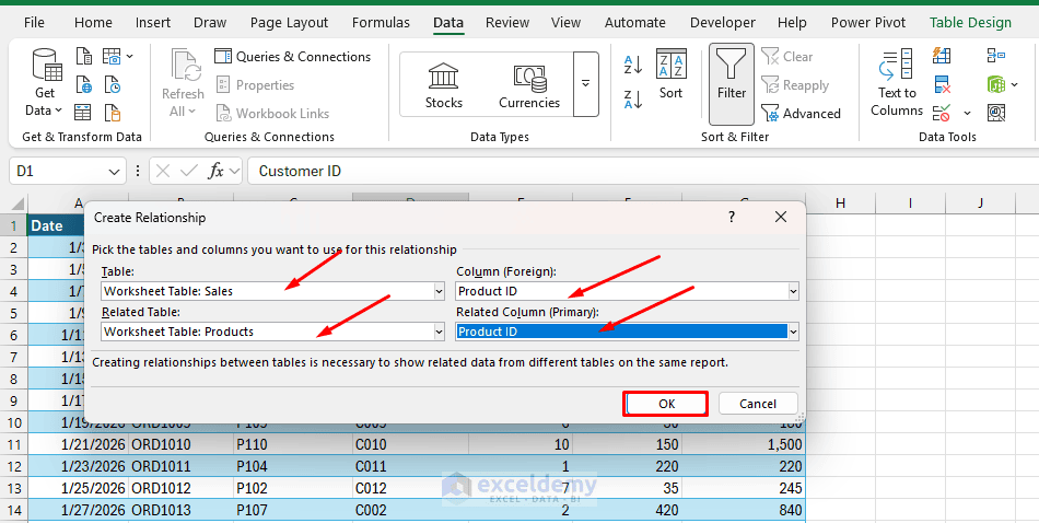 5. All About Excel Table Relationships 5. All About Excel Table Relationships