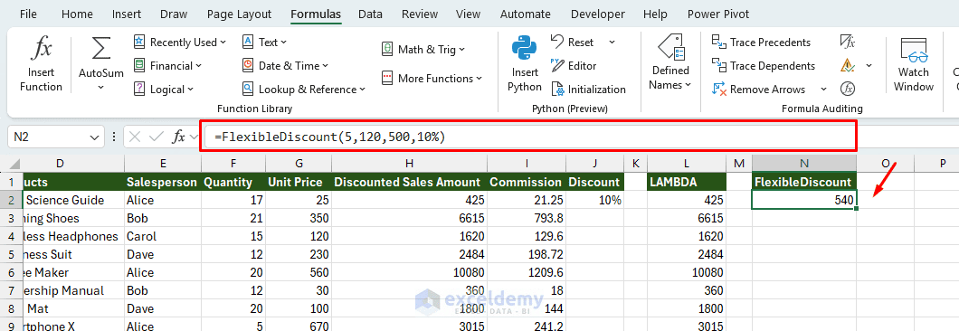 9. Building LAMBDA and LET Functions with ChatGPT in Excel